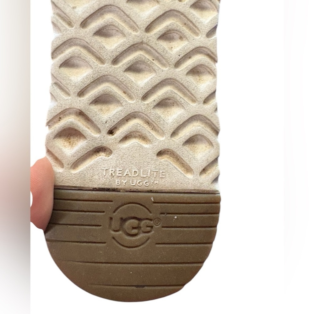 UGG Joan Oversized Bow Slip On Platform Sandals sz 8 color salmon preloved - Picture 4 of 8